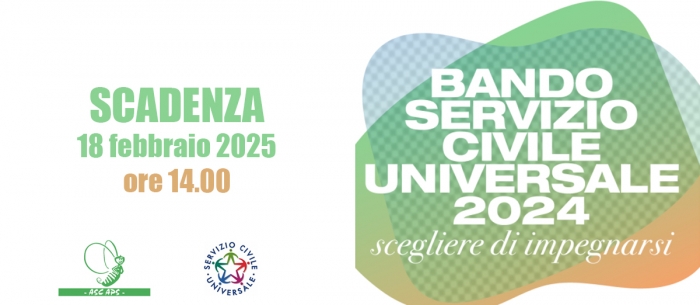 Reminder: Nuovo bando per il Servizio Civile Universale
