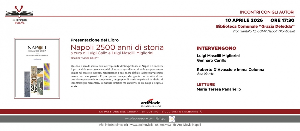 Luigi Mascilli Migliorini presenta "Napoli 2500 anni di storia" a "Per leggere insieme"
